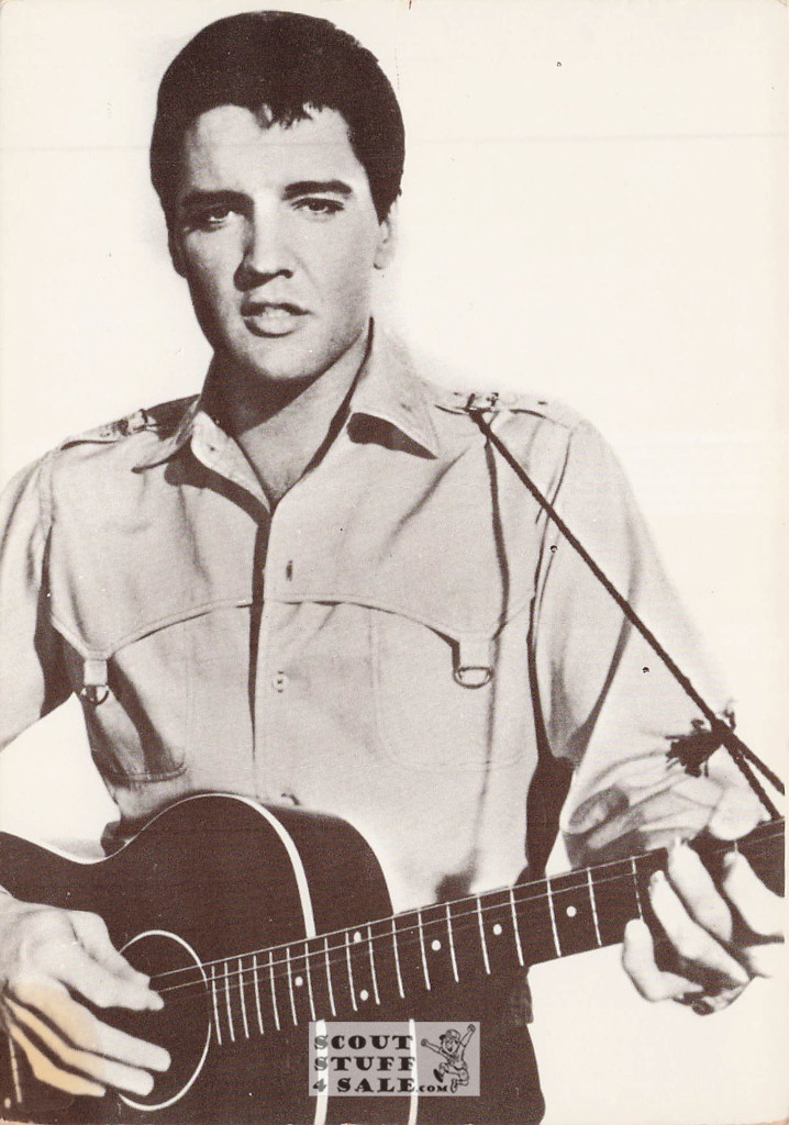 Elvis Presley Black/White French Movie Postcard, Editions Nugeron #CP11