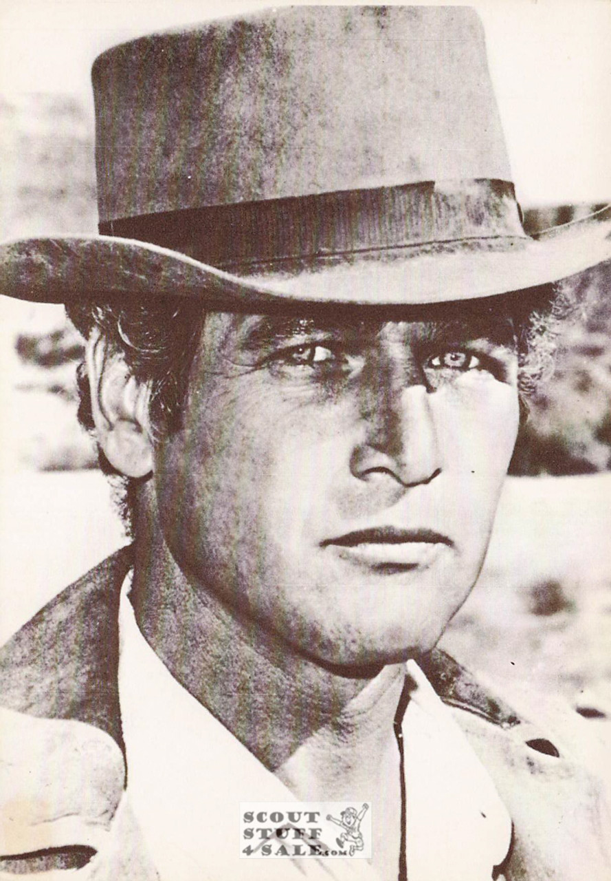 Paul Newman Black/White French Movie Postcard, Editions Nugeron #CP28