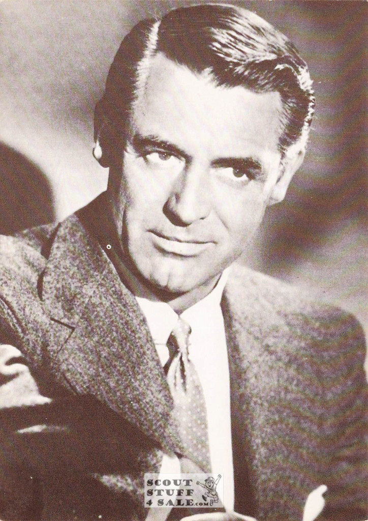 Cary Grant Black/White French Movie Postcard, Editions Nugeron #CP35