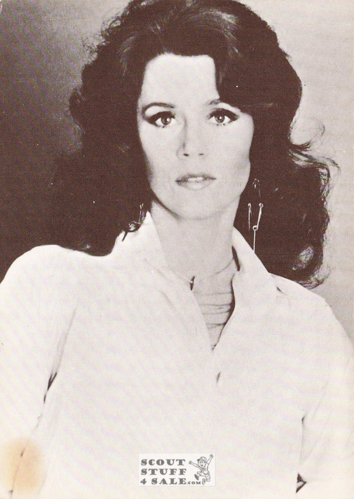 Jane Fonda Black/White French Movie Postcard, Editions Nugeron #CP117