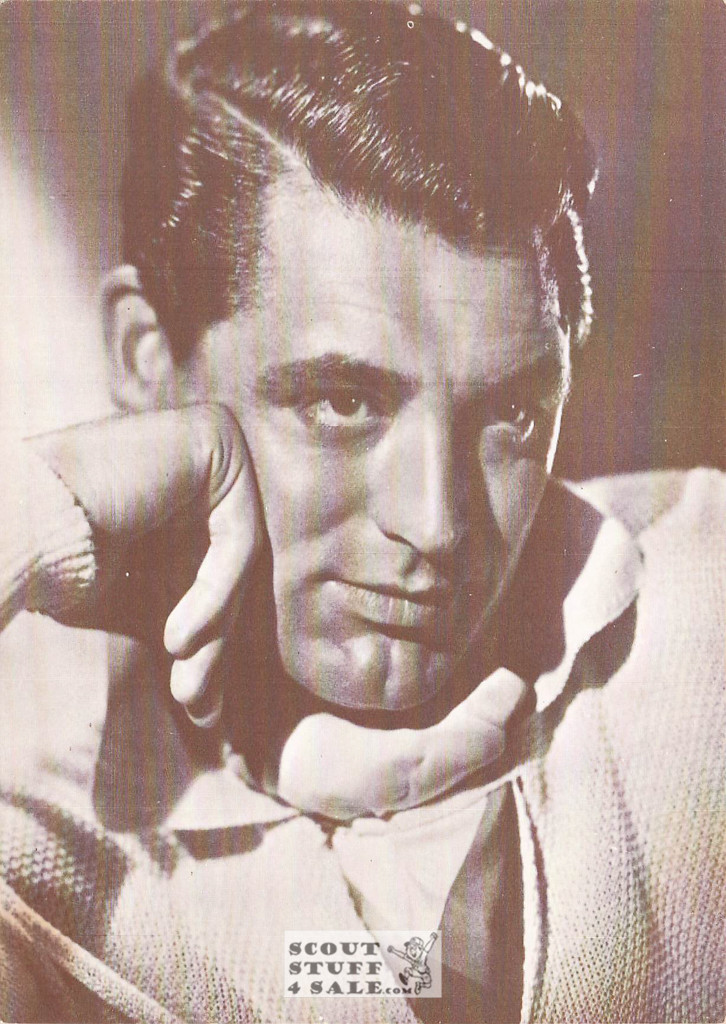Cary Grant Black/White French Movie Postcard, Editions Nugeron #CP126