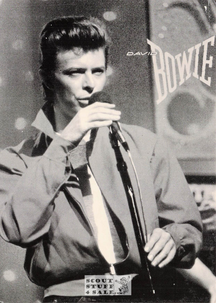 David Bowie Black/White French Movie Postcard, Editions Nugeron #CP179