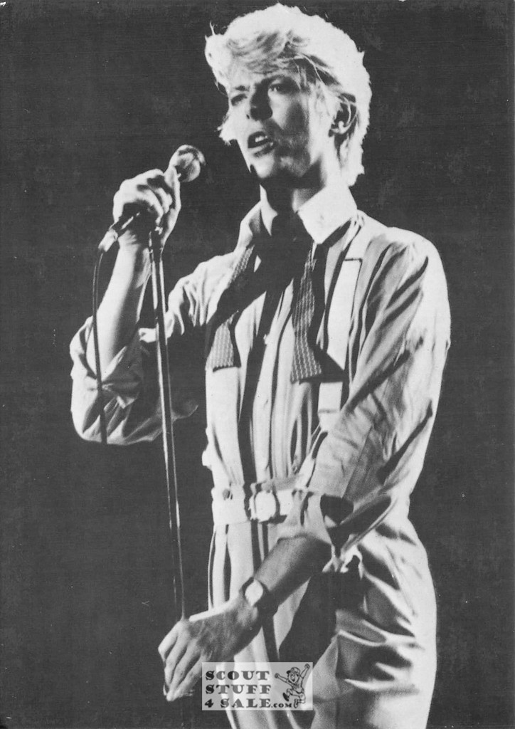 David Bowie Black/White French Movie Postcard, Editions Nugeron #CP180