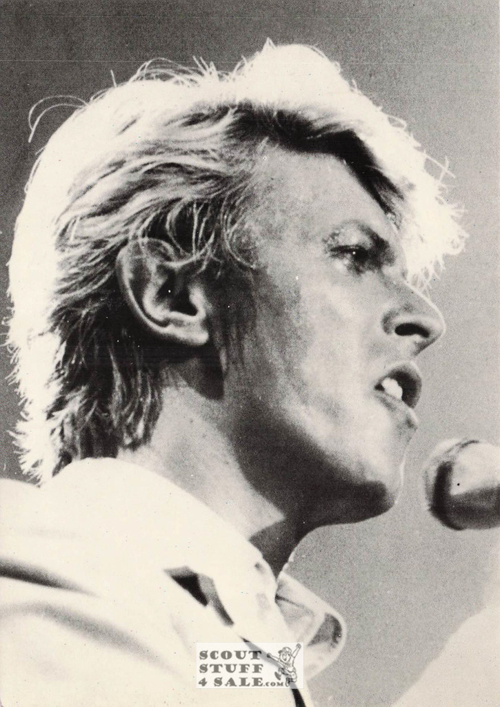 David Bowie Black/White French Movie Postcard, Editions Nugeron #CP181