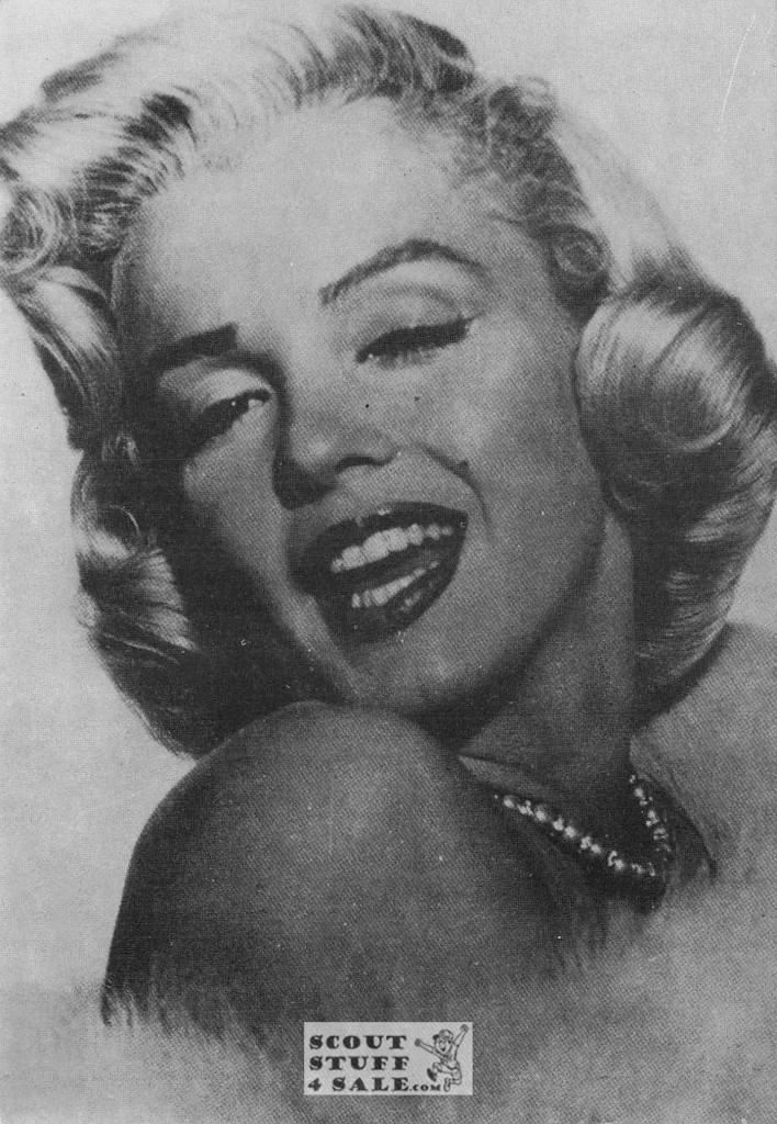 Marilyn Monroe Black/White French Movie Postcard, Sofraneme #CPS23