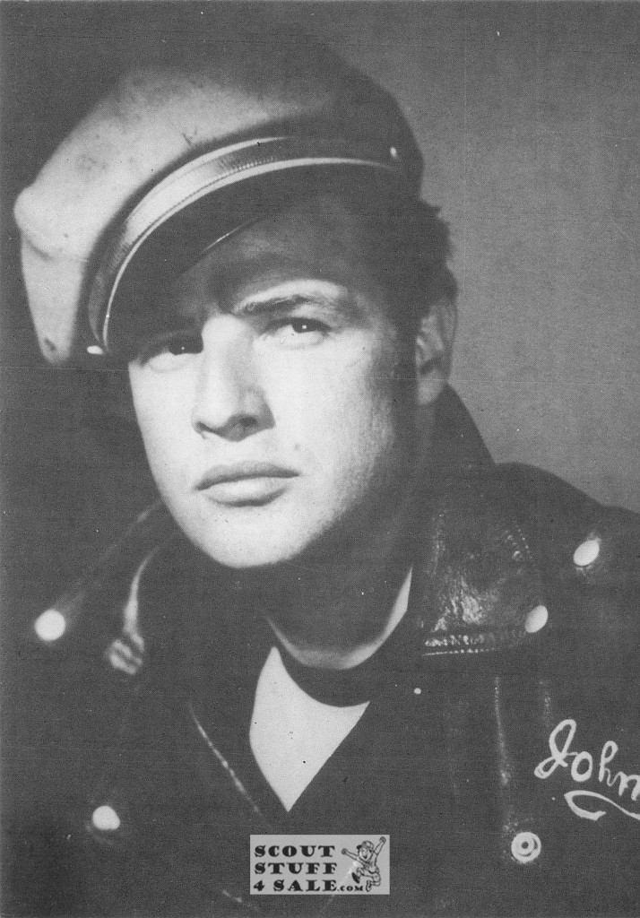 Marlon Brando Black/White French Movie Postcard, Sofraneme #CPS38