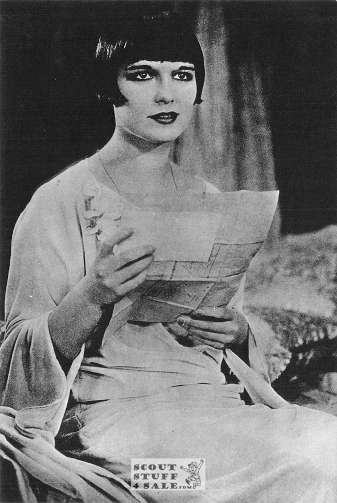 Louise Brooks Black/White French Movie Postcard, Sofraneme #CPS50