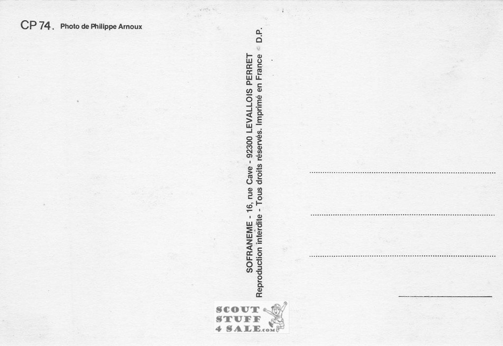 Philippe Amoux Black/White Photo French Postcard, Sofraneme #CPS74