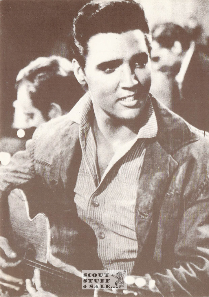 Elvis Presley Black/White French Movie Postcard, Delta Productions #CPS137
