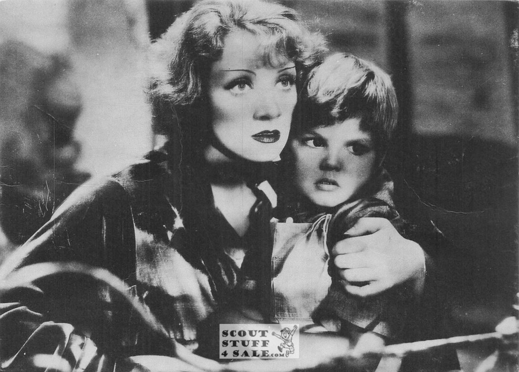 Marlene Dietrich Black/White French Movie Postcard, Sofraneme #CPS181