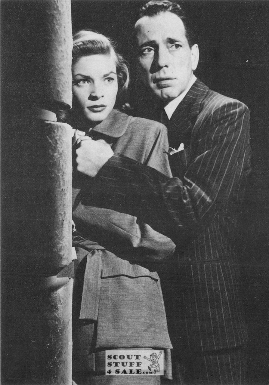 Humphrey Bogart & Lauren Bacall French Movie Postcard, Sofraneme #CPS184