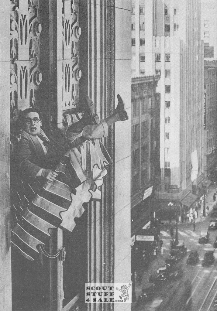 Harold Lloyd Black/White French Movie Postcard, Sofraneme #CPS187