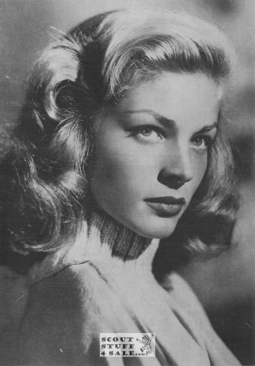 Lauren Bacall Black/White French Movie Postcard, Sofraneme #CPS208