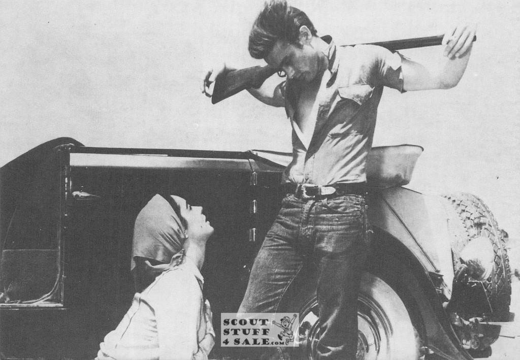 James Dean & Elizabeth Taylor French Movie Postcard, Sofraneme #CPS242