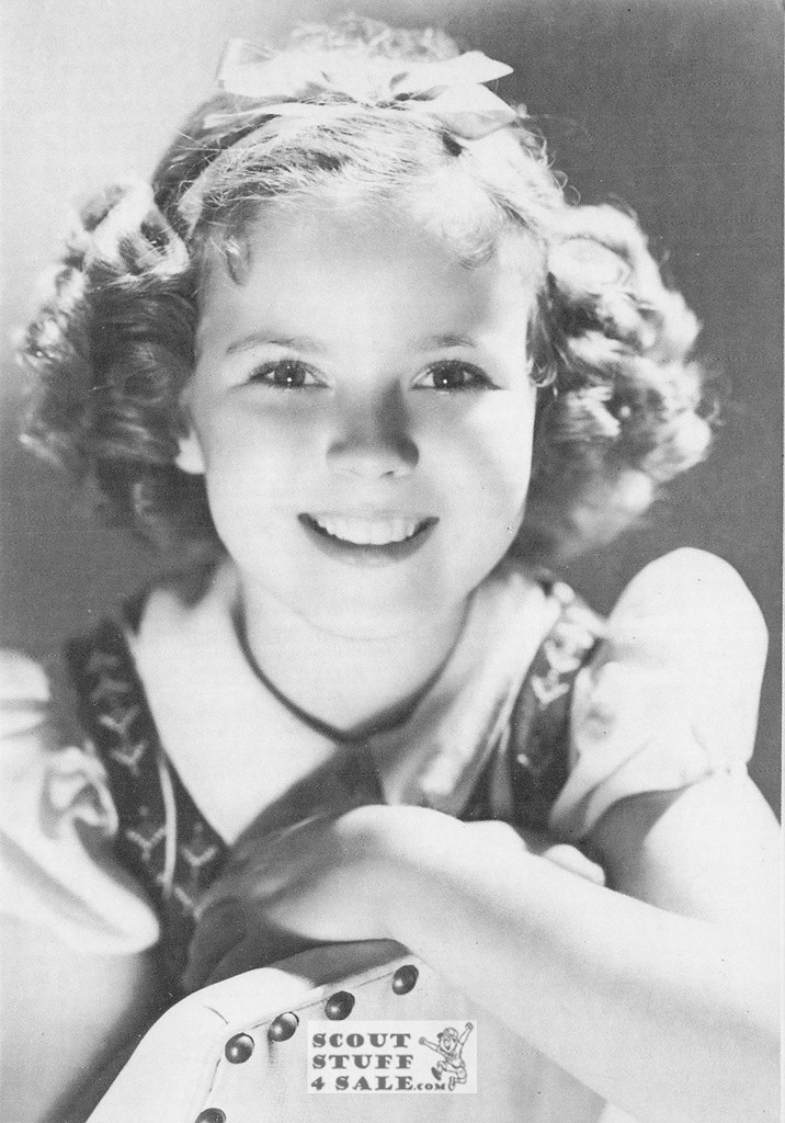 Shirley Temple Black/White French Movie Postcard, Sofraneme #CPS281