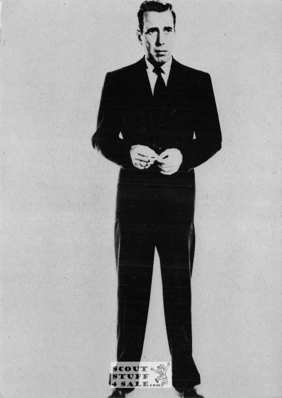 Humphrey Bogart Black/White French Movie Postcard, Sofraneme #CPS314