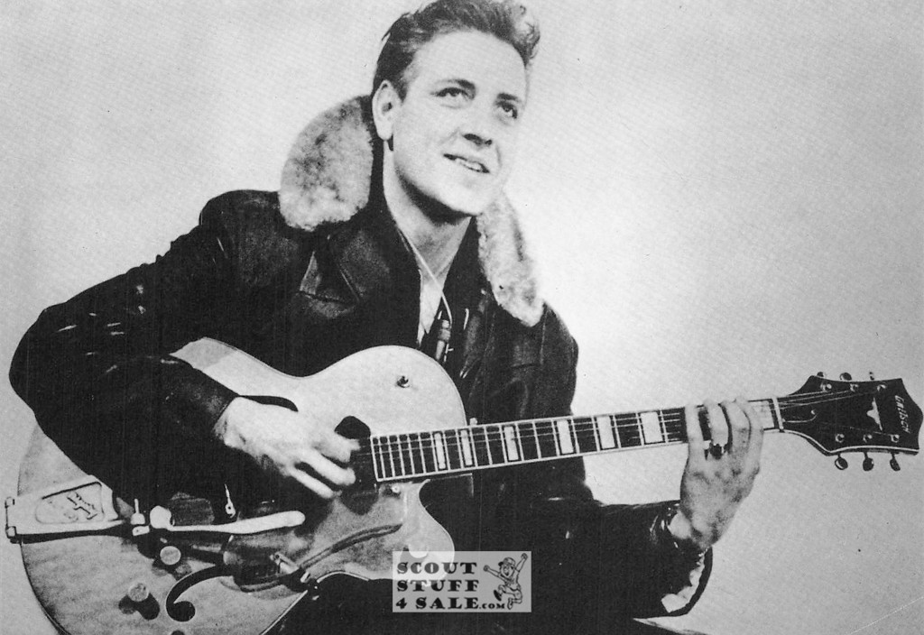 Eddy Cochran Black/White French Movie Postcard, Sofraneme #CPS345