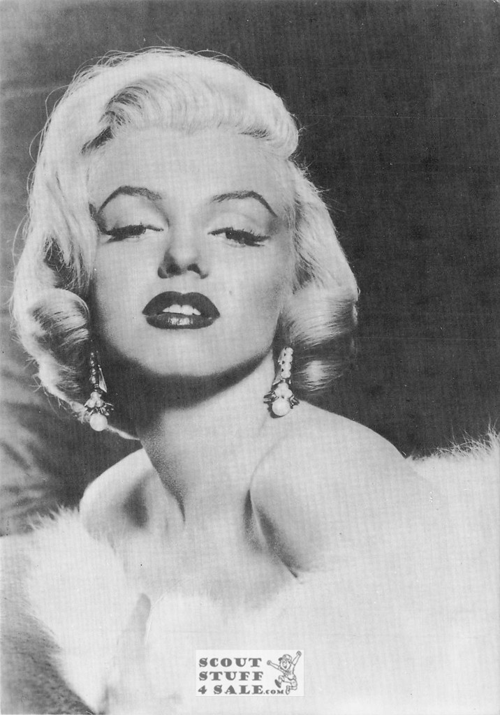 Marilyn Monroe Black/White French Movie Postcard, Sofraneme #CPS346