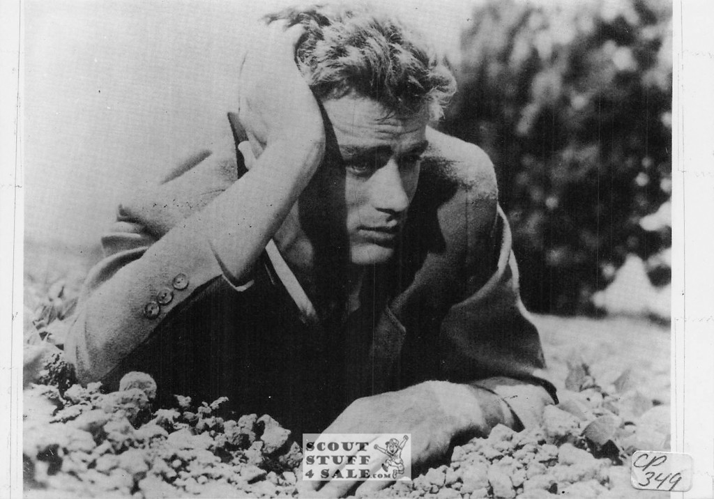 James Dean Black/White French Movie Postcard, Sofraneme #CPS349