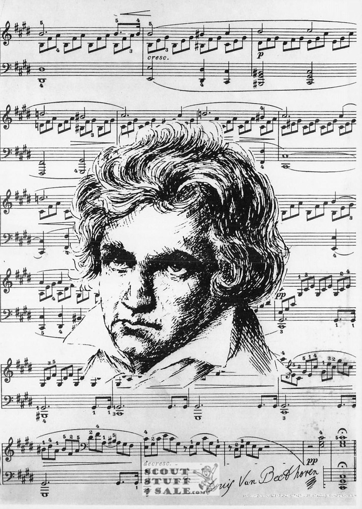 Ludwig Van Beethoven Black/White French Movie, Delta Productions #CPS356
