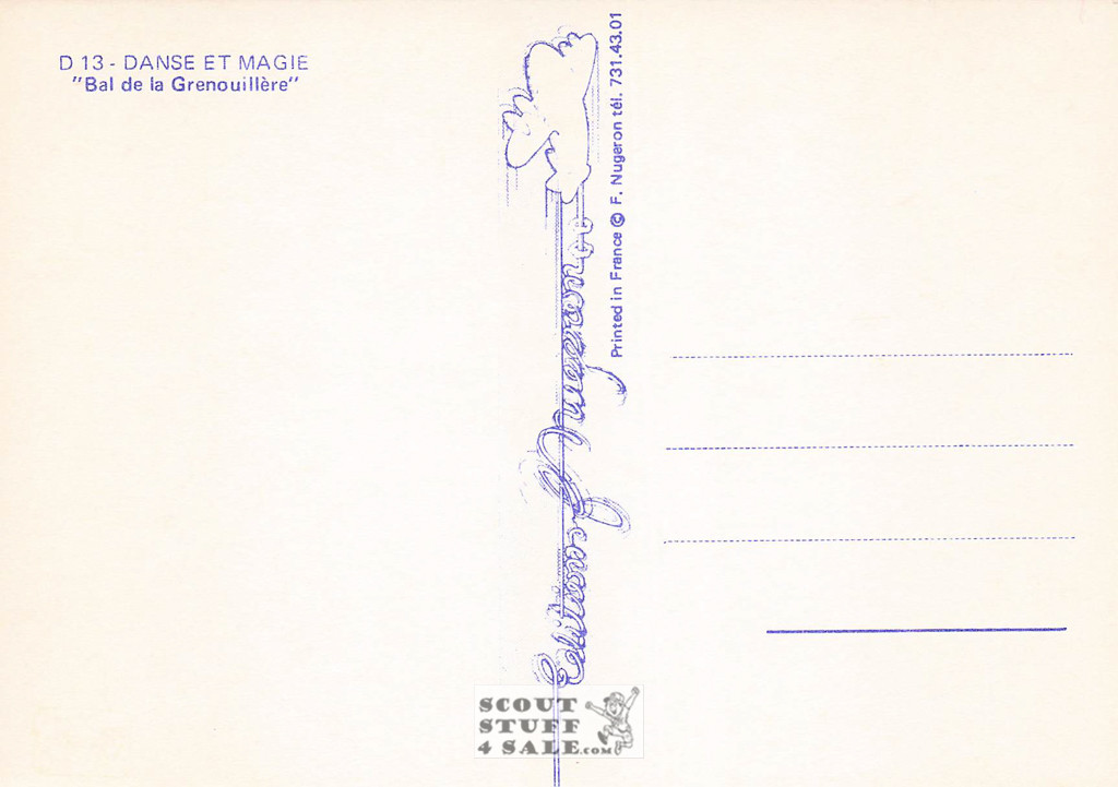 Vintage French Advertising Postcard, Editions Nugeron #D13