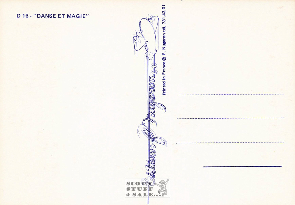 Follies Bergere Vintage French Advertising Postcard, Editions Nugeron #D16