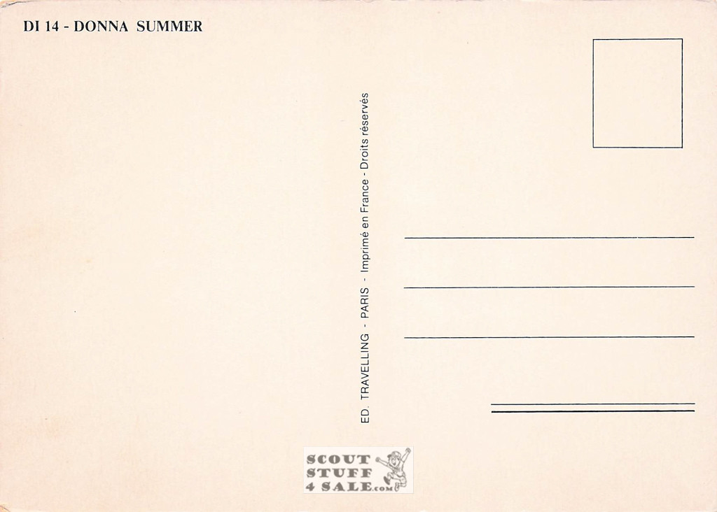Donna Summer CATS WITHOUT CLAWS Album French Postcard, Nugeron #DI14