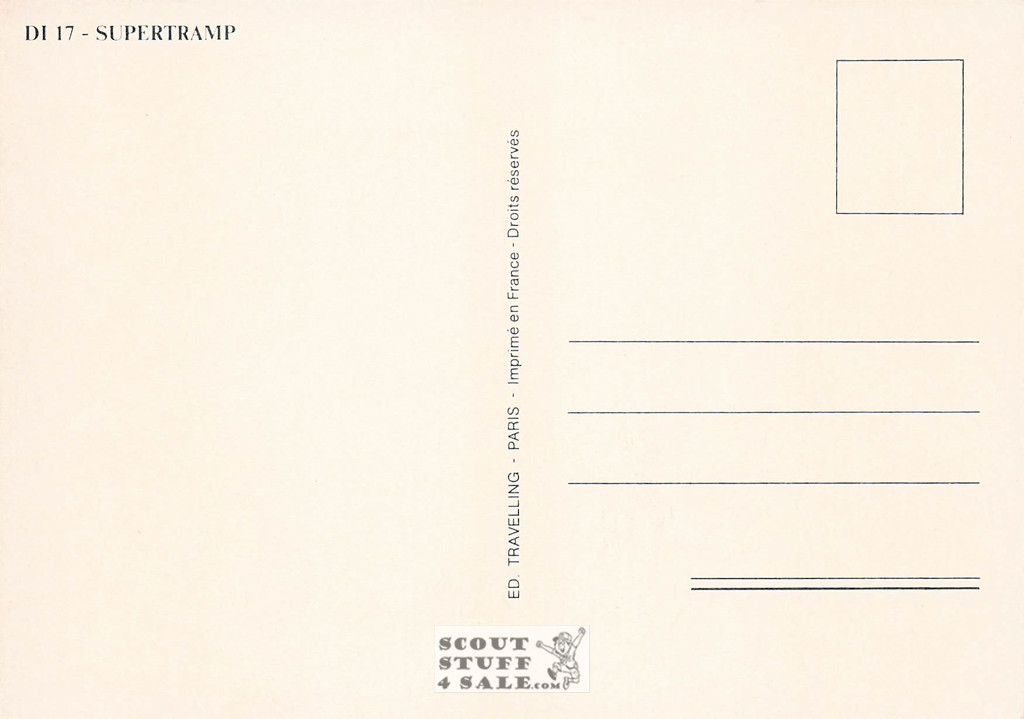 Supertramp BREAKFAST IN AMERICA Album French Postcard, Nugeron #DI17
