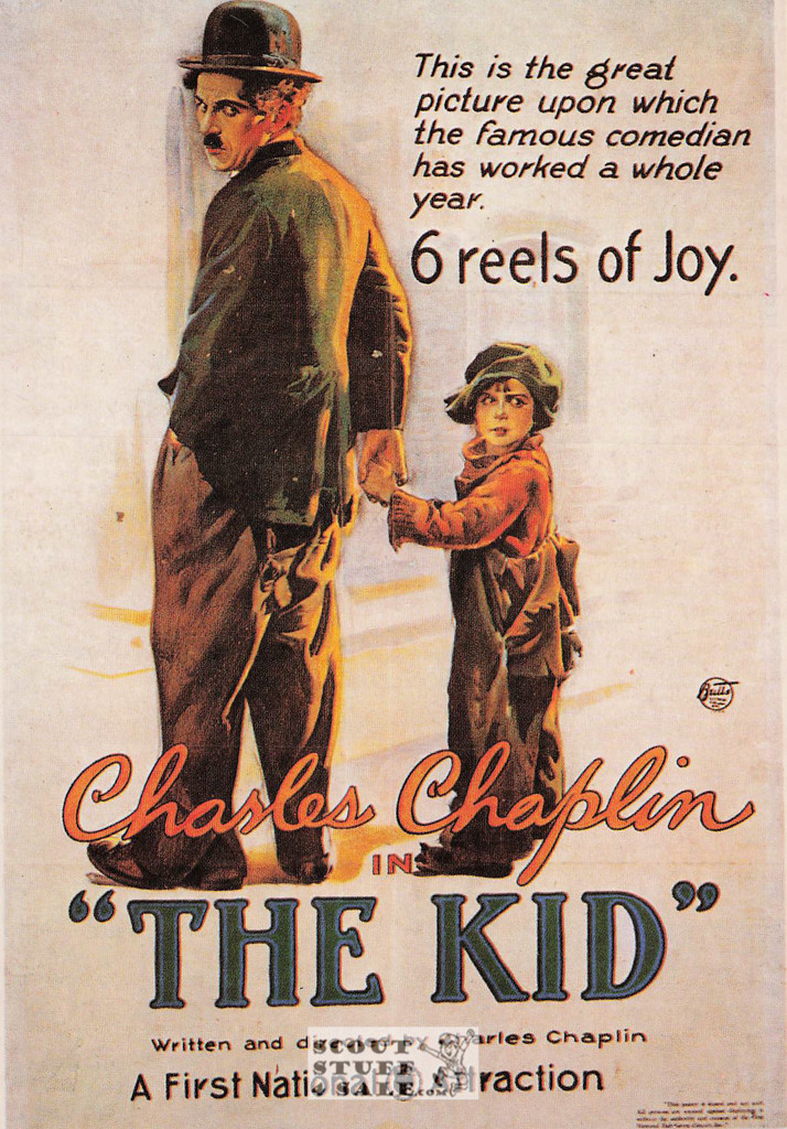 The Kid French Movie Poster Postcard, Charlie Chaplin, Editions Nugeron #E39b