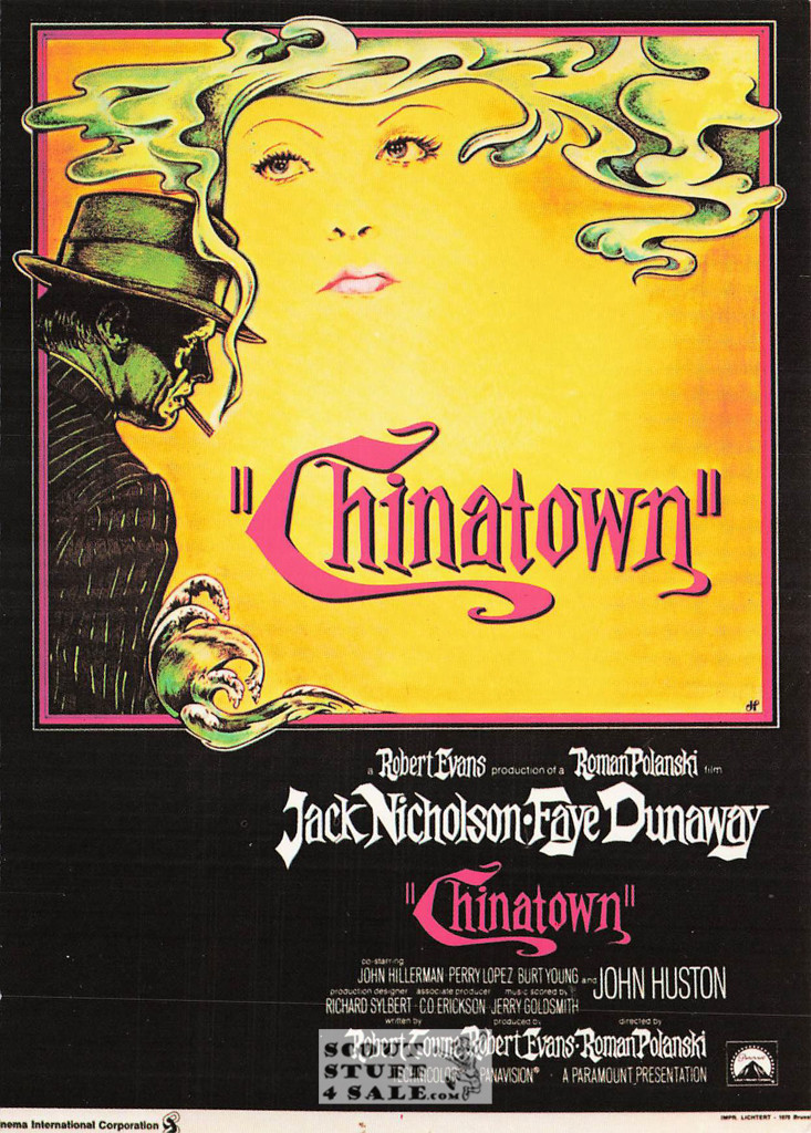 Chinatown French Movie Poster Postcard, Jack Nicholson, Editions Nugeron #E67
