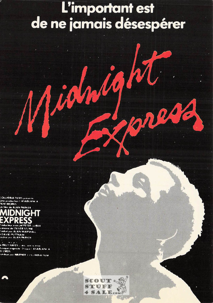 Midnight Express French Movie Poster Postcard, Editions Nugeron #E69