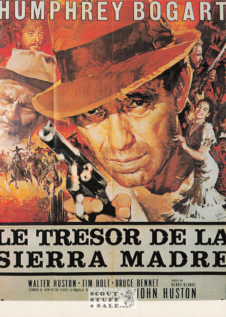 Treasure of the Sierra Madre French Movie Poster Postcard, Editions Nugeron #E71