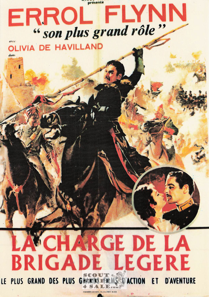 Charge of the Light Brigade French Movie Poster Postcard, Editions Nugeron #E72