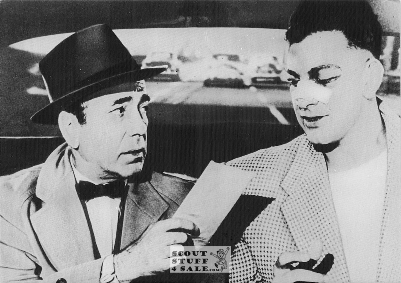 Humphrey Bogart in The Harder They Fall French Movie Postcard, Ed. Nugeron #E104