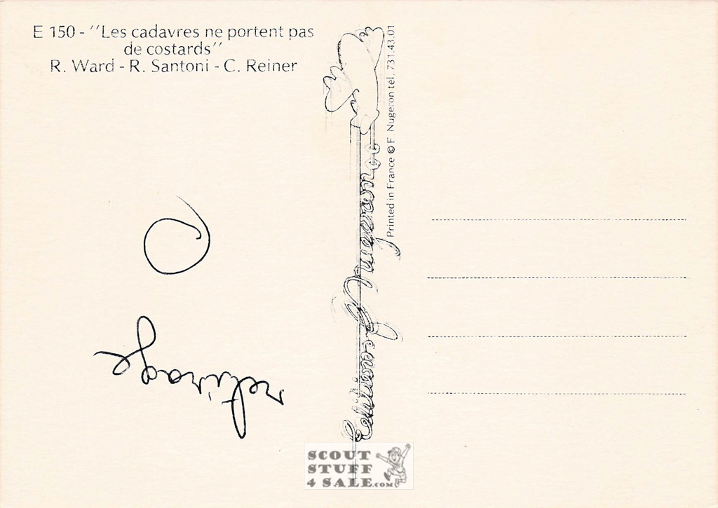 Dead Men Don't Wear Plaid French Movie Poster Postcard, Steve Martin, Nugeron #E150