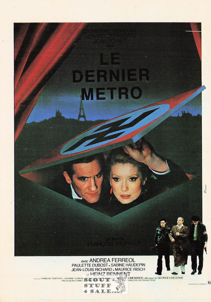 The Last Metro French Movie Poster Postcard, Editions Nugeron #E164