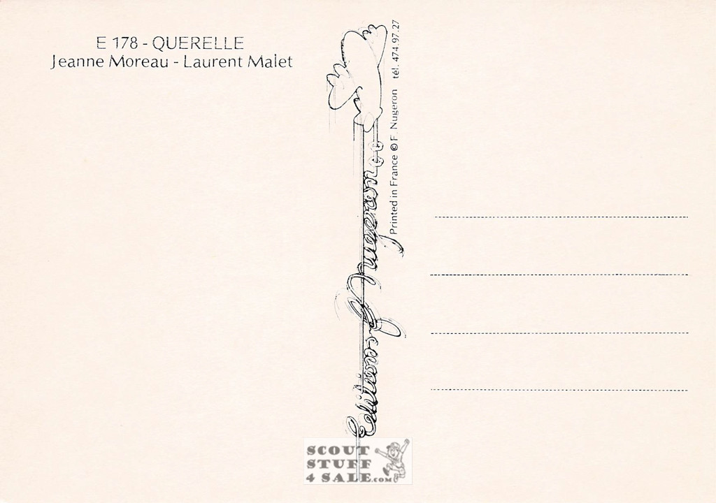 Querelle French Movie Poster Postcard, Editions Nugeron #E178