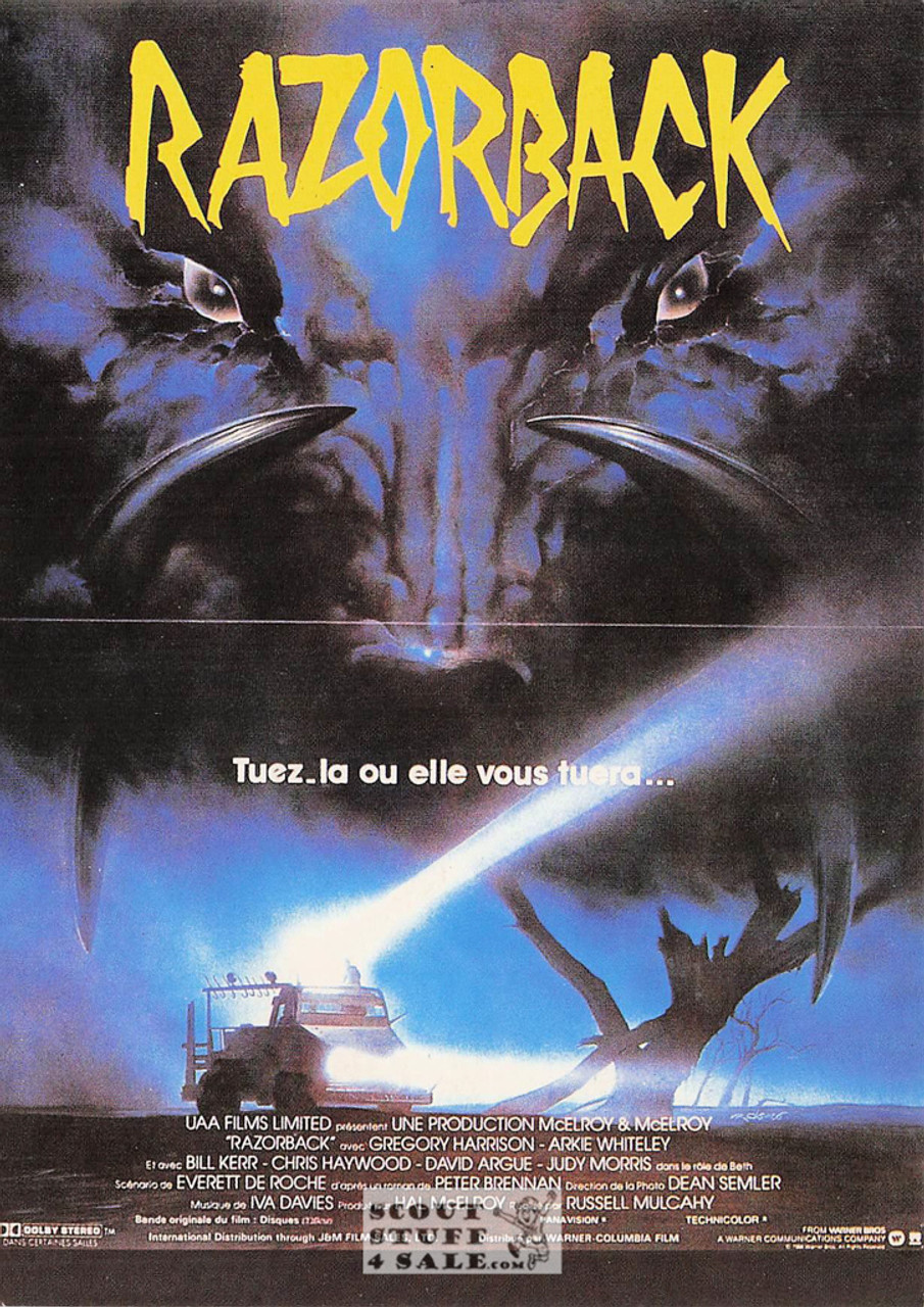 Razorback French Movie Poster Postcard, Editions Nugeron #E204