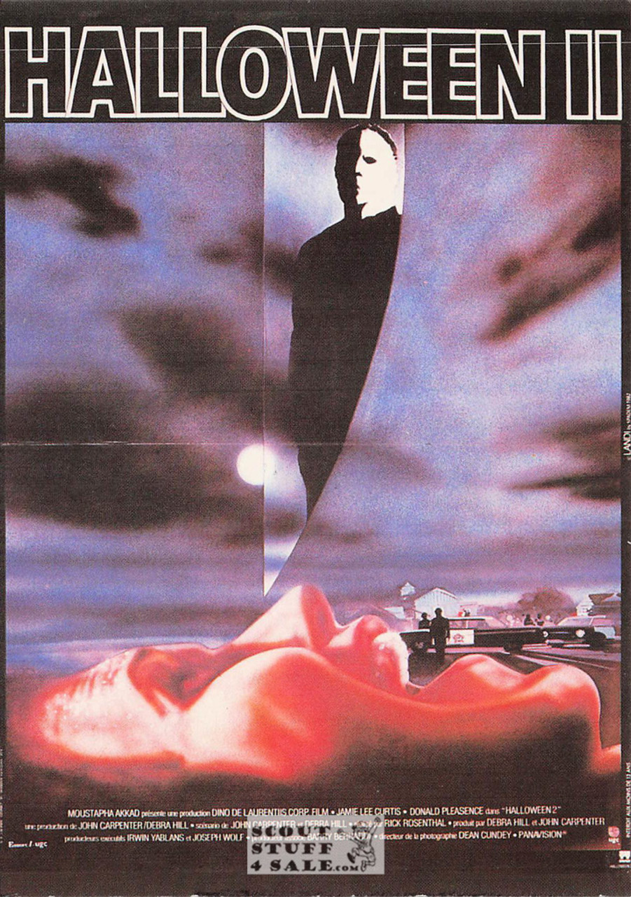 Halloween II French Movie Poster Postcard, Editions Nugeron #E208