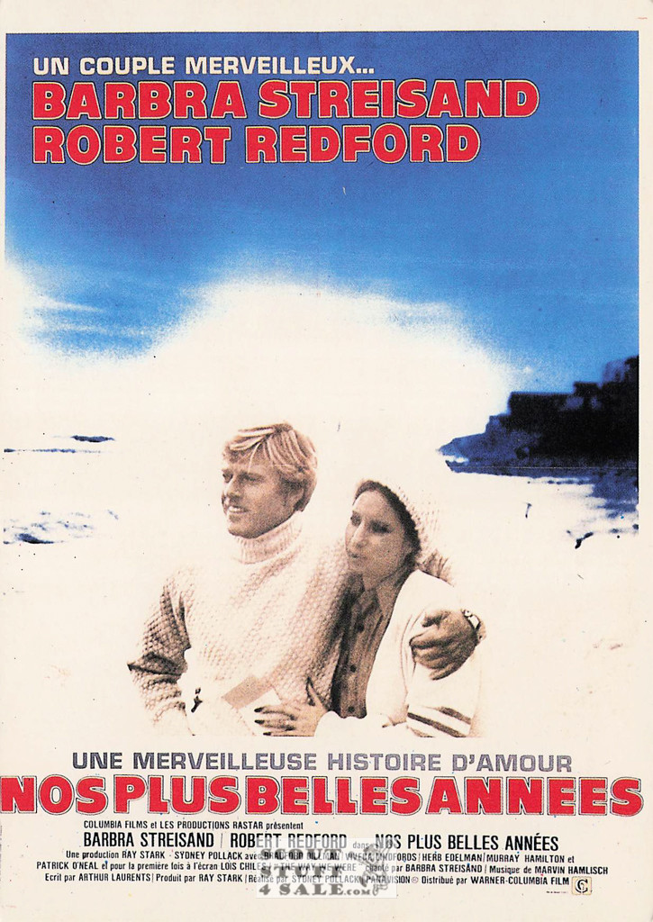 The Way We Were French Movie Poster Postcard, Streisand - Redford, Nugeron #E215