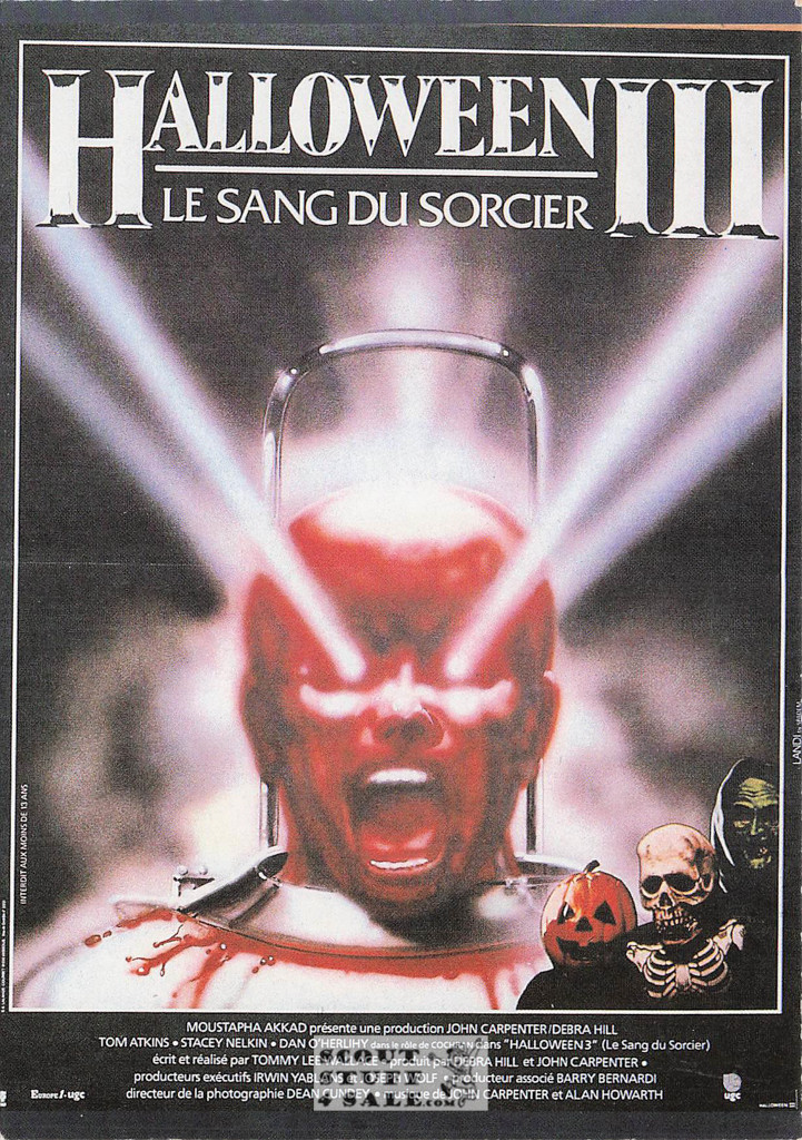Halloween III French Movie Poster Postcard, Editions Nugeron #E216