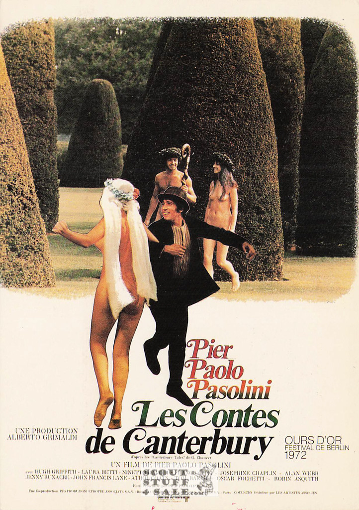 The Canterbury Tales French Movie Poster Postcard, Editions Nugeron #E243