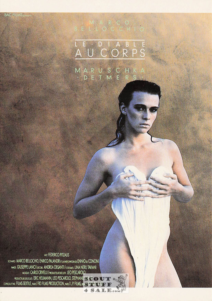 Devil in the Flesh French Movie Poster Postcard, Editions Nugeron #E337