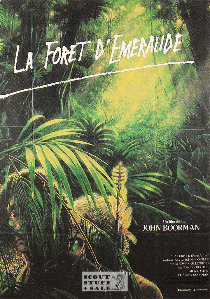 The Emerald Forest French Movie Poster Postcard, Editions Nugeron #E390