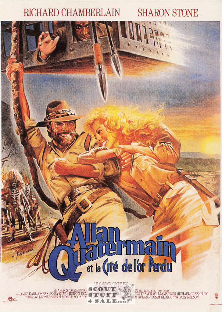 Allan Quatermain and the Lost City of Gold French Movie Poster Postcard, #E397