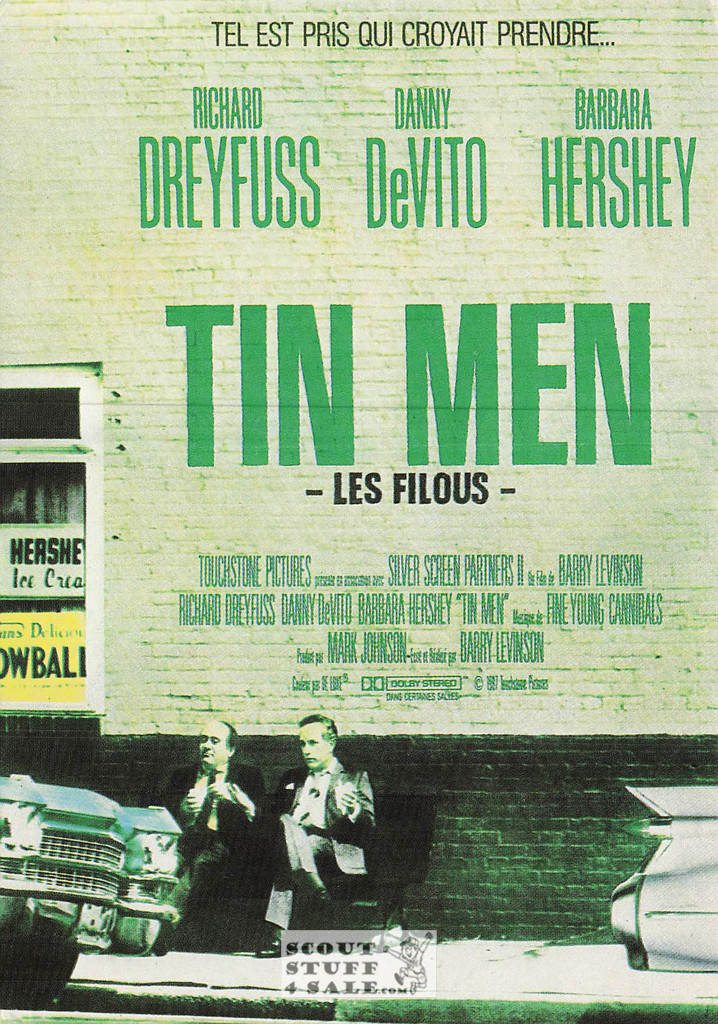 Tin Men French Movie Poster Postcard, Dreyfuss - DeVito, Ed. Nugeron #E428