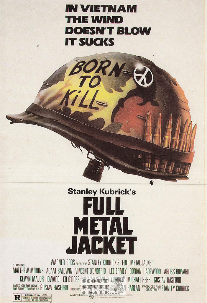 Full Metal Jacket French Movie Poster Postcard, Editions Nugeron #E442