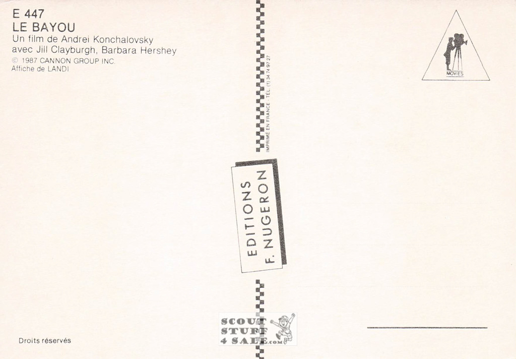 Shy People French Movie Poster Postcard, Editions Nugeron #E447