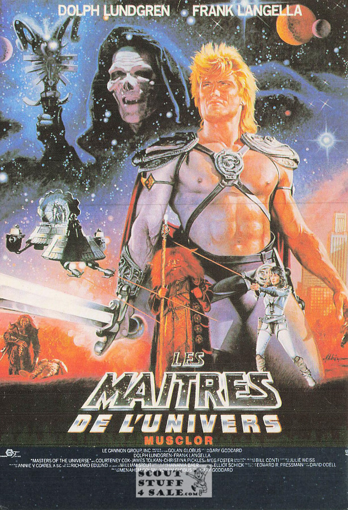 Masters of the Universe French Movie Poster Postcard, Editions Nugeron #E448