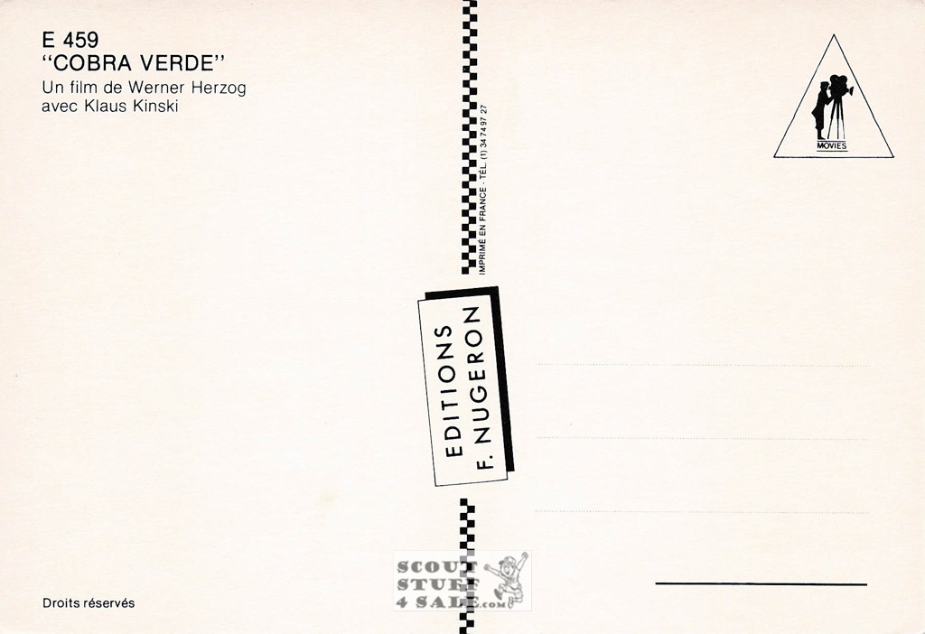 Cabra Verde French Movie Poster Postcard, Editions Nugeron #E459